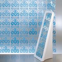 VedoNonVedo Scilla decorative element for furnishing and dividing rooms - transparent light blue 2